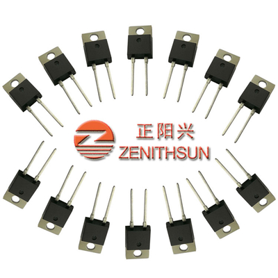 100 Ohm 50 Watt Resistor 1% 100PPM High Power Thick Film Through Hole