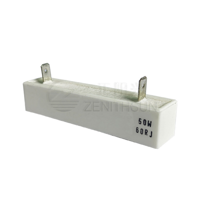 50W 60Ohm Non Flammable Resistor Ceramic Cement Encased Power